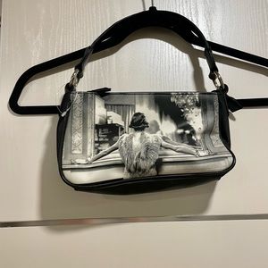 Y2k flapper baguette purse